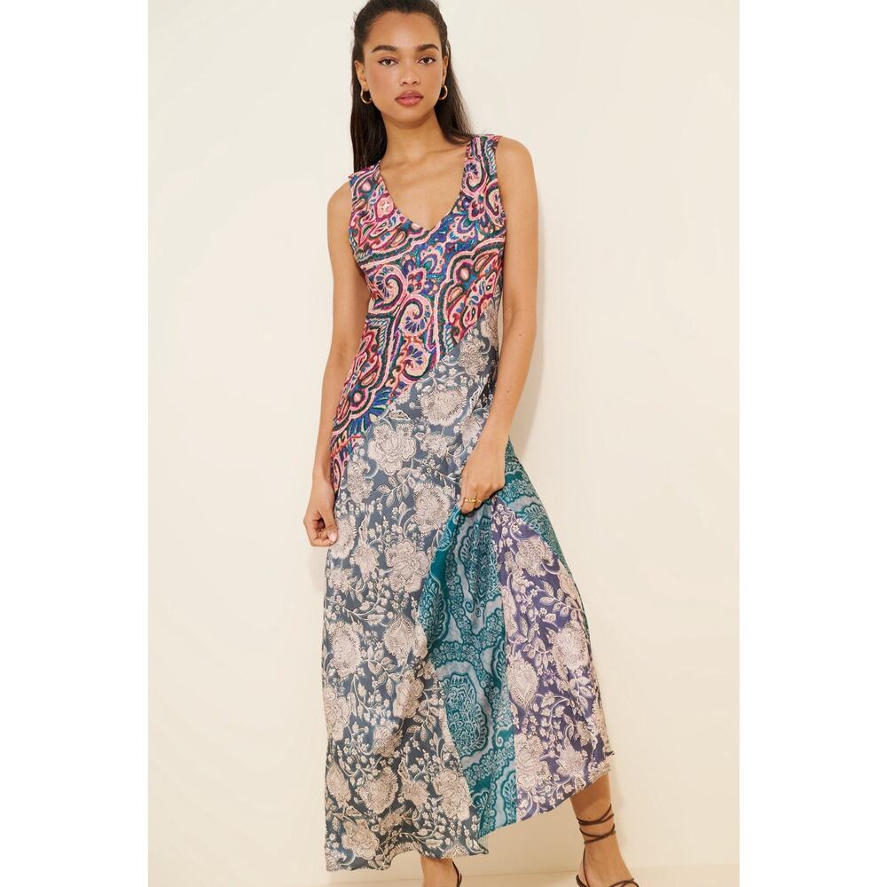 Anthropologie Kachel Women’s Floral Sleeveless Maxi Dress Size XS